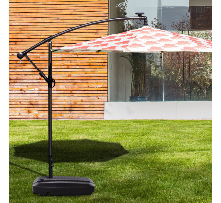 Base de parasol mobile Stand jusqu'à 95 kg - Noir