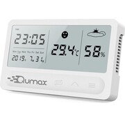 Qumax Qumax Digital Hygrometer - Thermomètre d'intérieur - Humidimètre avec batterie semestrielle - Blanc