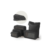 ONYX® ONYX® cubes de compression - 5 pièces - Organiseurs de bagages avec zip de compression - Pour valises et sacs - Noir