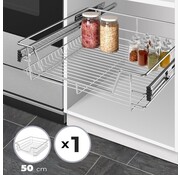 Tiroir télescopique - charge maximale de 20 kg - largeur 50 cm