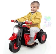 Coast Coast 6V Moto électrique pour enfants avec générateur de bulles Scooter électrique pour enfants avec bouton musical Phare LED pour enfants à partir de 3 ans Rouge