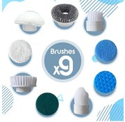GoScrub® Electric Cleaning Brush - Kit de recharge GoScrub Cleaning King V2 - 9 pièces