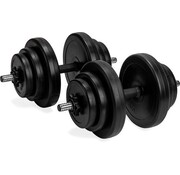 Virtufit VirtuFit Adjustable Dumbbell Set - Poids d'haltères - 2 haltères en vinyle 14kg - 28kg