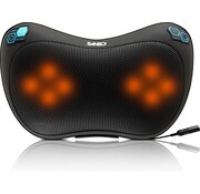 Sanbo Sanbo Wireless Massage Cushion WL20 - Black - Appareils de massage - Fonction chaleur avec infrarouge - Pour la maison et la voiture - Shiatsu - Fitness