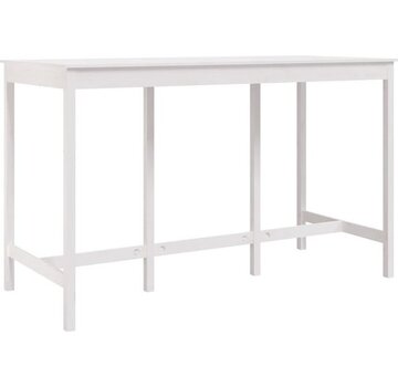 vidaXL vidaXL-Table de Bart-180x80x110-cm-massif-bois de pin-blanc