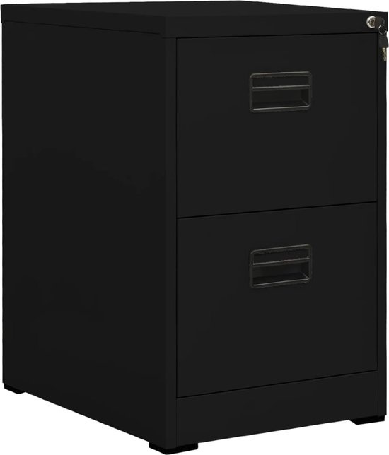 vidaXL-Archives armoire-46x62x72.5-cm-acier-noir