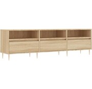 vidaXL vidaXL Meuble TV-150x30x44,5-cm-bois-fini-sonoma-couleur chêne