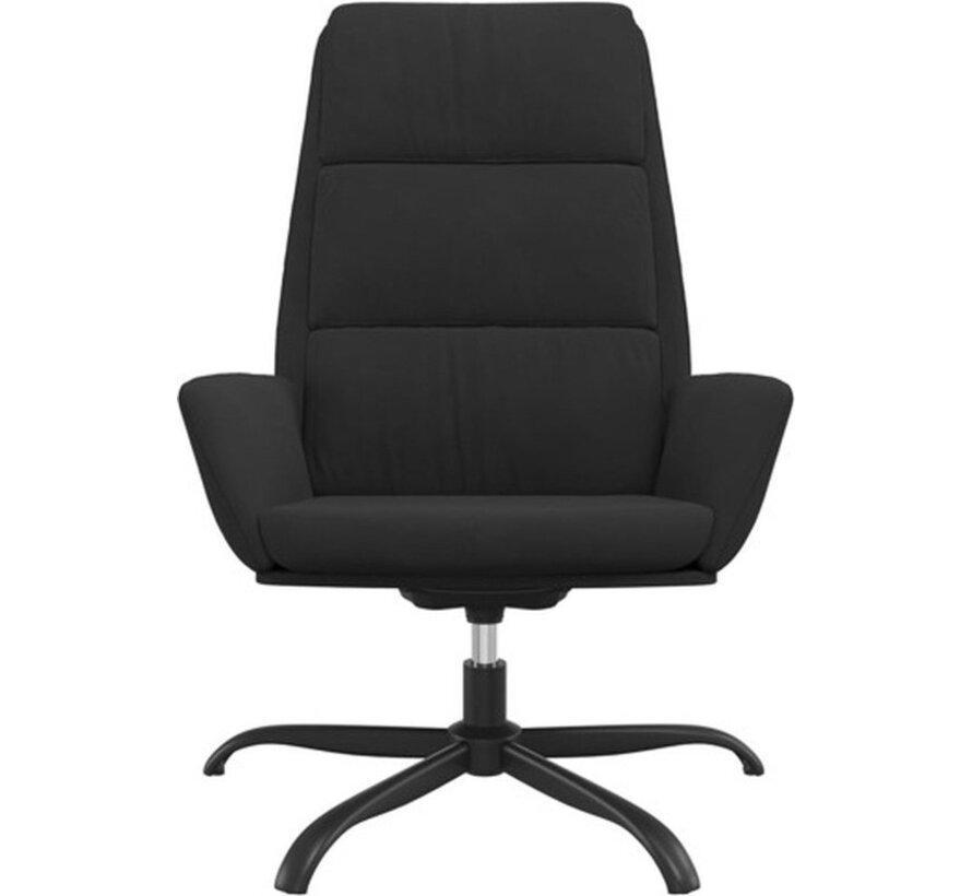 vidaXL Fauteuil relax velours noir