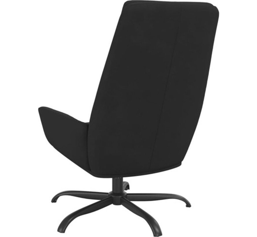 vidaXL Fauteuil relax velours noir