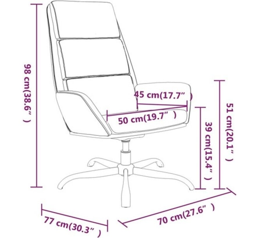 vidaXL Fauteuil relax velours noir