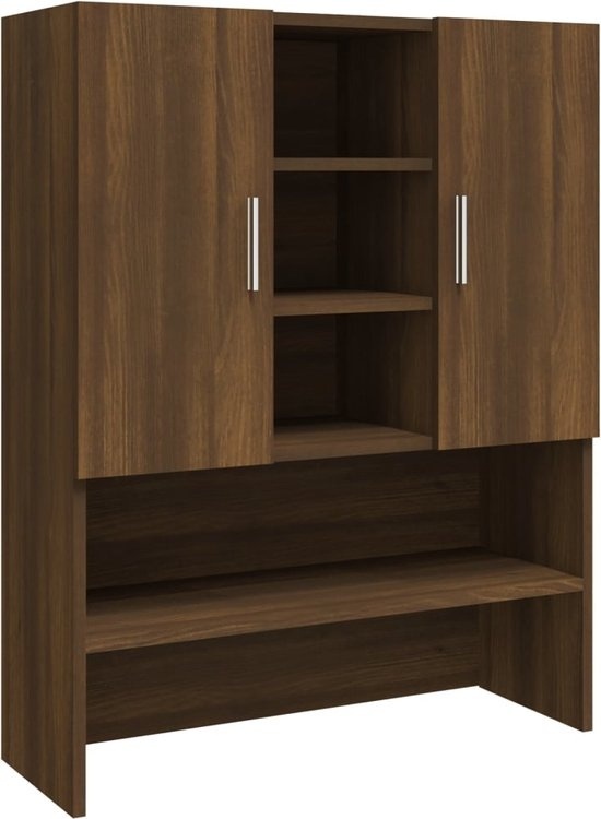 vidaXL Armoire à linge-70,5x25,5x90-cm-brun couleur chêne