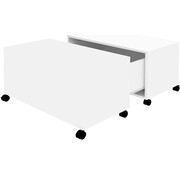 vidaXL vidaXL Table basse-75x75x38-cm-panneau de particules-blanc