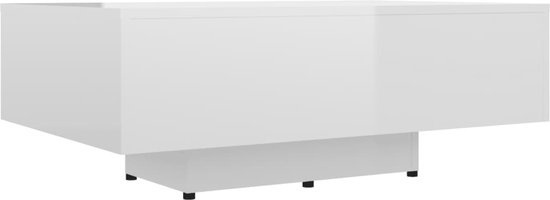 vidaXL-Table de salon-85x55x31-cm-panneau de particules-haut-brillant-blanc