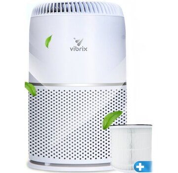 Vibrix Purificateur d'air Vibrix PureFlow35 (Vortex20) - Convient pour 1 m² à 70 m² - Mode automatique + système de filtration 6 en 1 - Indicateur de qualité de l'air - Ioniseur - Filtre à air - Purificateur d'air avec filtre HEPA