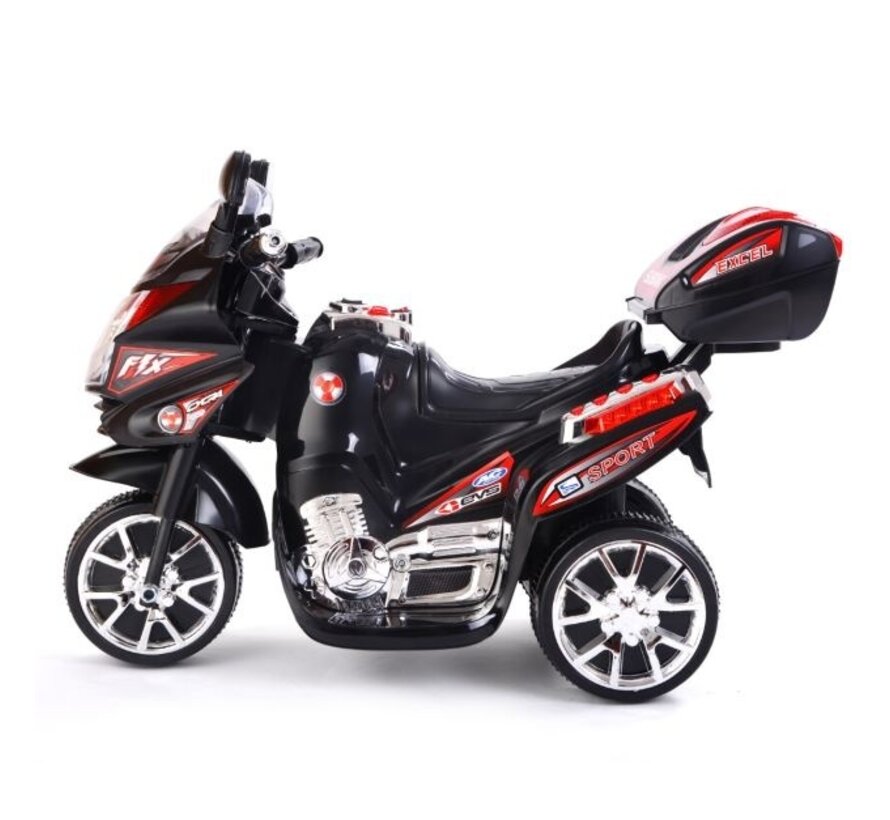 Moto électrique 6 V sur batterie pour enfants 82 x 36 x 52,5 cm Noir