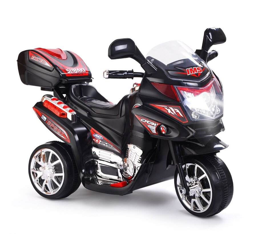 Moto électrique 6 V sur batterie pour enfants 82 x 36 x 52,5 cm Noir