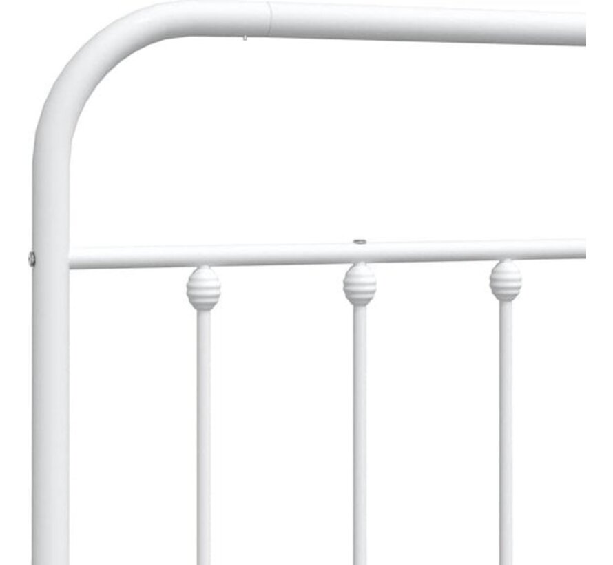 vidaXL-tête de lit-métal-blanc-120-cm