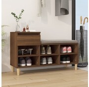 vidaXL vidaXL-Armoire à chaussures-102x36x60-cm-bois fini-blanc