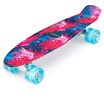 Coast Coast Cruiser Skateboard 56 cm de long mini -skateboard avec roues en PU rose