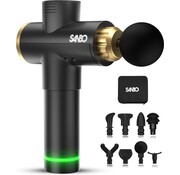 Sanbo Sanbo Massage gun Elite - Massage sportif et relaxant - Noir/Or - Professionnel 30 étapes - Avec étui - Avec APP - Pistolet de massage - Appareil de massage - Fitness