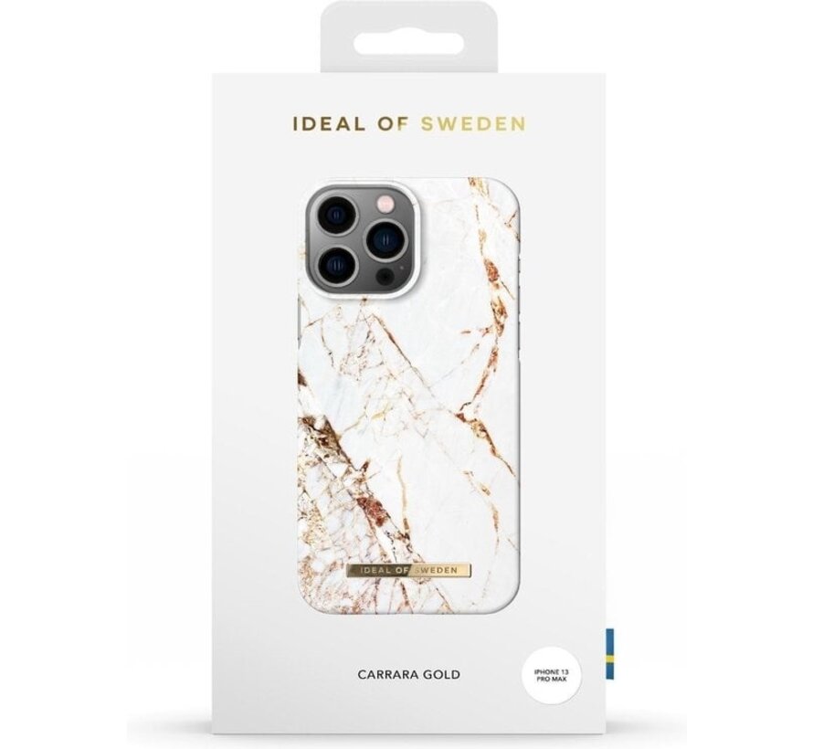 iDeal of Sweden Coque arrière Fashion pour iPhone 13 Pro Max - Or Carrara