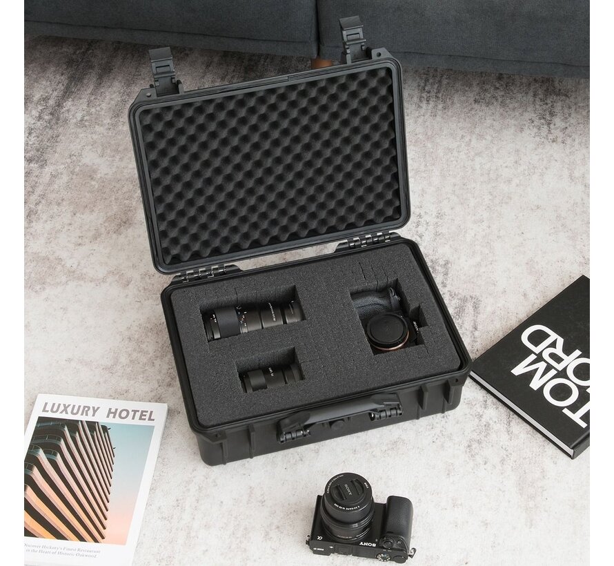 Coast Portable Hard Case - étanche - avec insert en mousse - 34 x 31 x 16 cm - noir