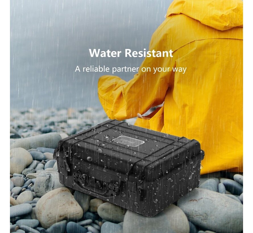 Coast Portable Hard Case - étanche - avec insert en mousse - 34 x 31 x 16 cm - noir