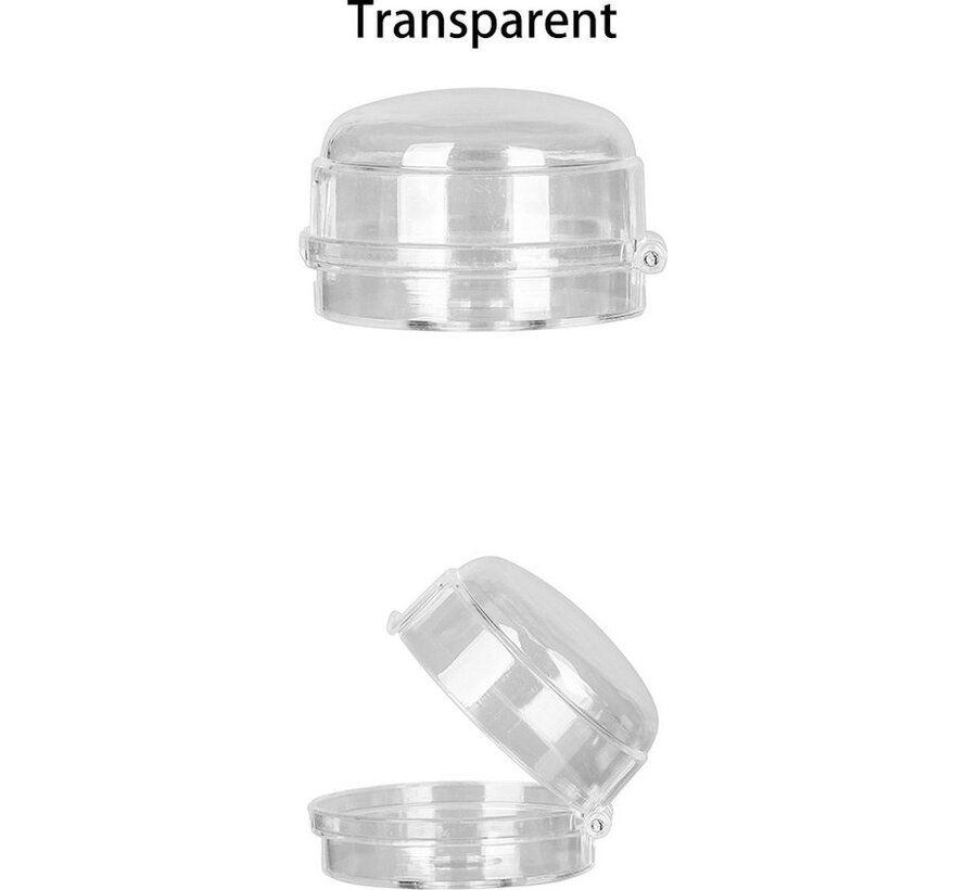 Protecteur de bouton de cuisinière - 2pcs - transparent avec couvercle