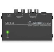 Strex Strex Compact Phono Preamplifier with RIAA correction - Parfaitement adapté au tourne-disque - Entrée/sortie RCA