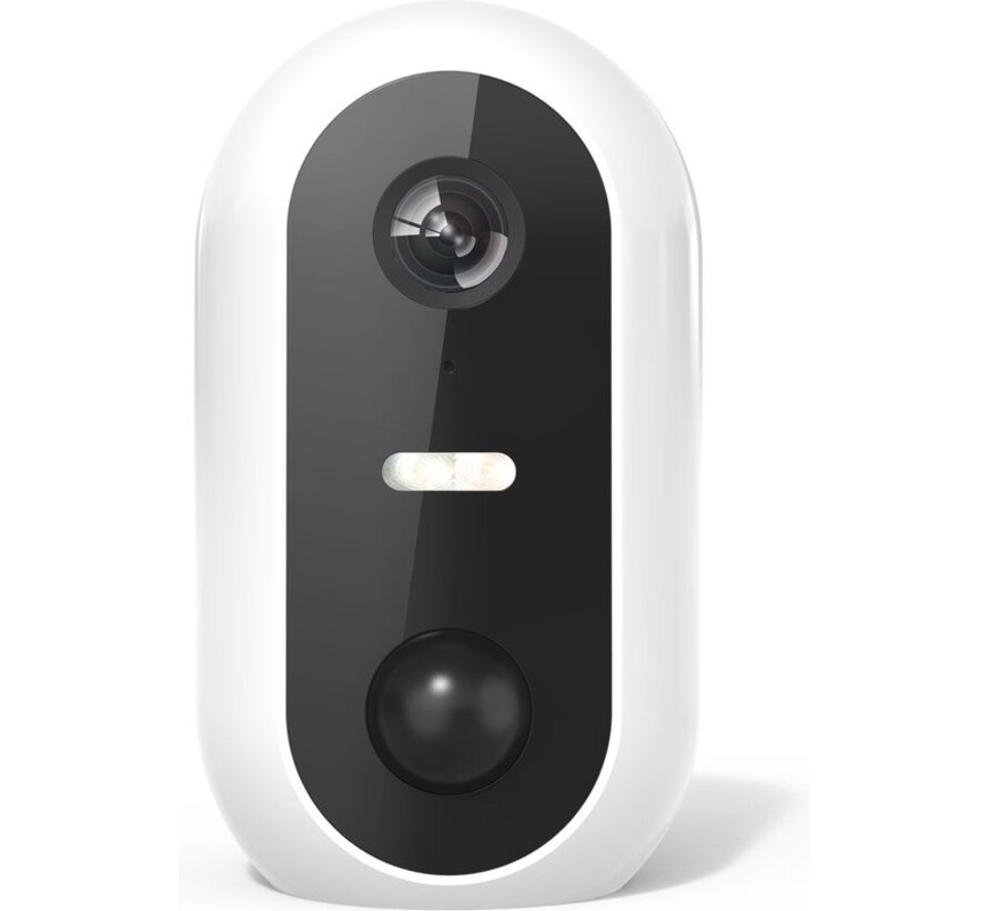 Denver Security Camera Wireless Outdoor - Caméra avec vision nocturne - Tuya App - WiFi - Full HD - 1080P - Détection de mouvement - Facile à installer - IOB209 - Blanc