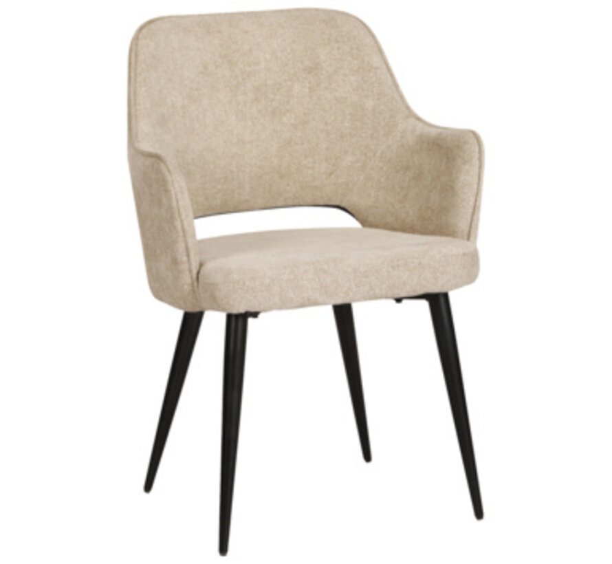 Karwei Chaise de salle à manger Puck - 84x56x58 cm - Beige