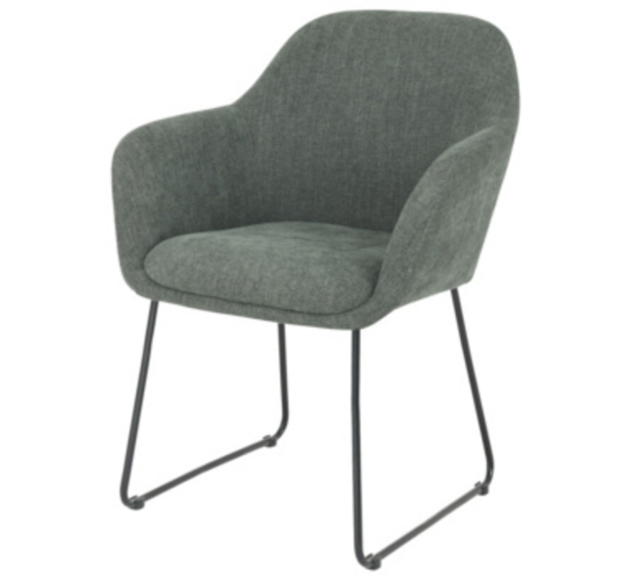 Gamma Chaise de salle à manger Lotte - 65x56x82 cm - Vert chaud