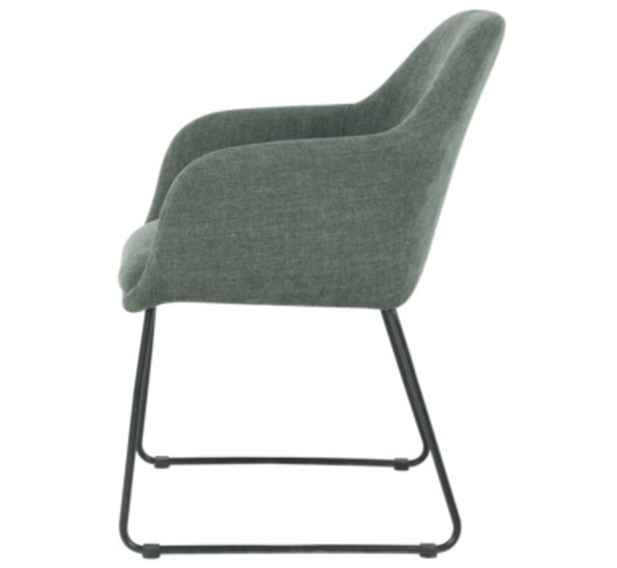 Gamma Chaise de salle à manger Lotte - 65x56x82 cm - Vert chaud