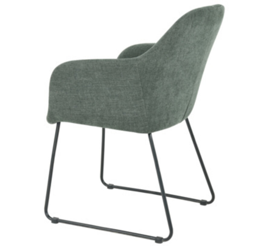 Gamma Chaise de salle à manger Lotte - 65x56x82 cm - Vert chaud