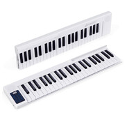 Coast Piano électrique portable avec clavier numérique - Coast - 137 x 16,5 x 5 cm - blanc