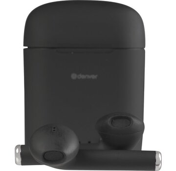 Denver Denver TWE-46 - Ecouteurs - Sans fil - Ecouteurs sans fil - Bluetooth - avec étui de chargement - mains libres - sport - casque - intra-auriculaire - Bluetooth 5.0 - Noir