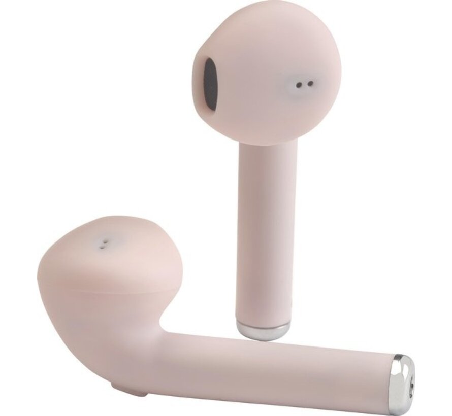 Denver TWE-46 - Ecouteurs - Sans fil - Ecouteurs sans fil - Bluetooth - avec étui de chargement - mains libres - sport - casque - intra-auriculaire - Bluetooth 5.0 - Rose