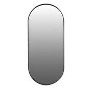 KARWEI Miroir - Ovale - Noir - (HxLxL) 70 x 3 x 30 cm