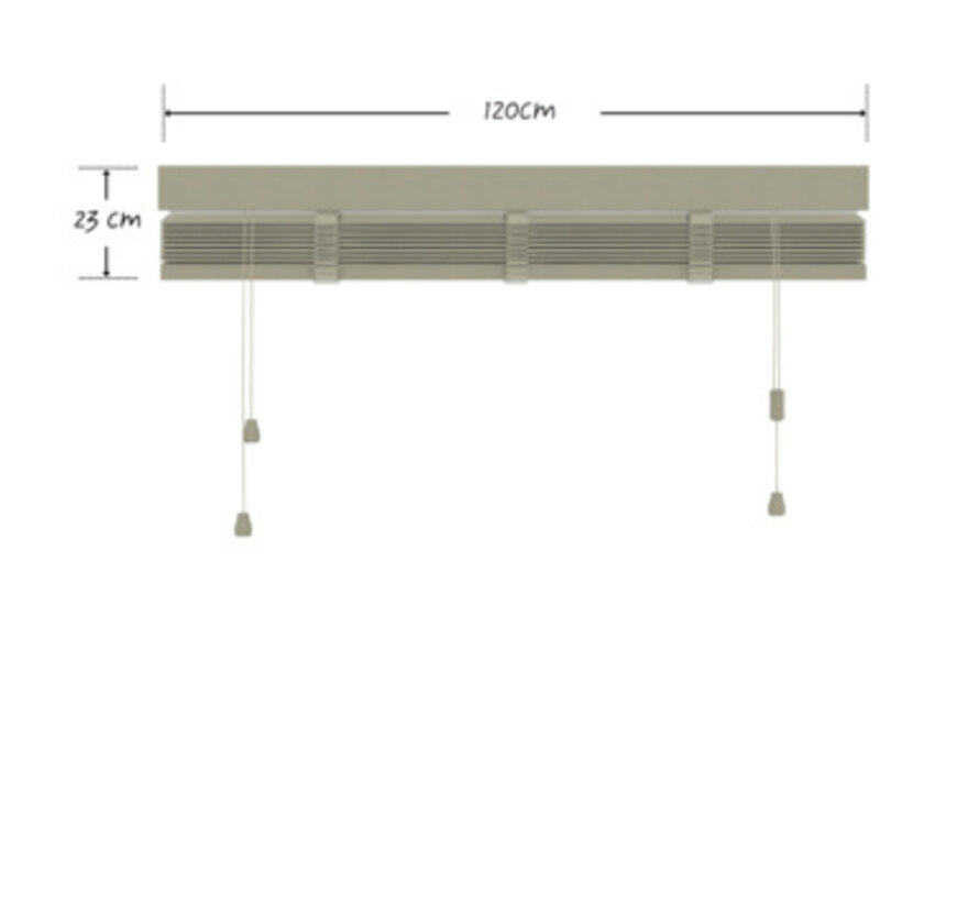 Store en bois Karwei - 5x120x220 cm - Loam