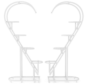 Coast Coast Plant Stand Heart Shape - 71 x 31 x 148 cm - Blanc