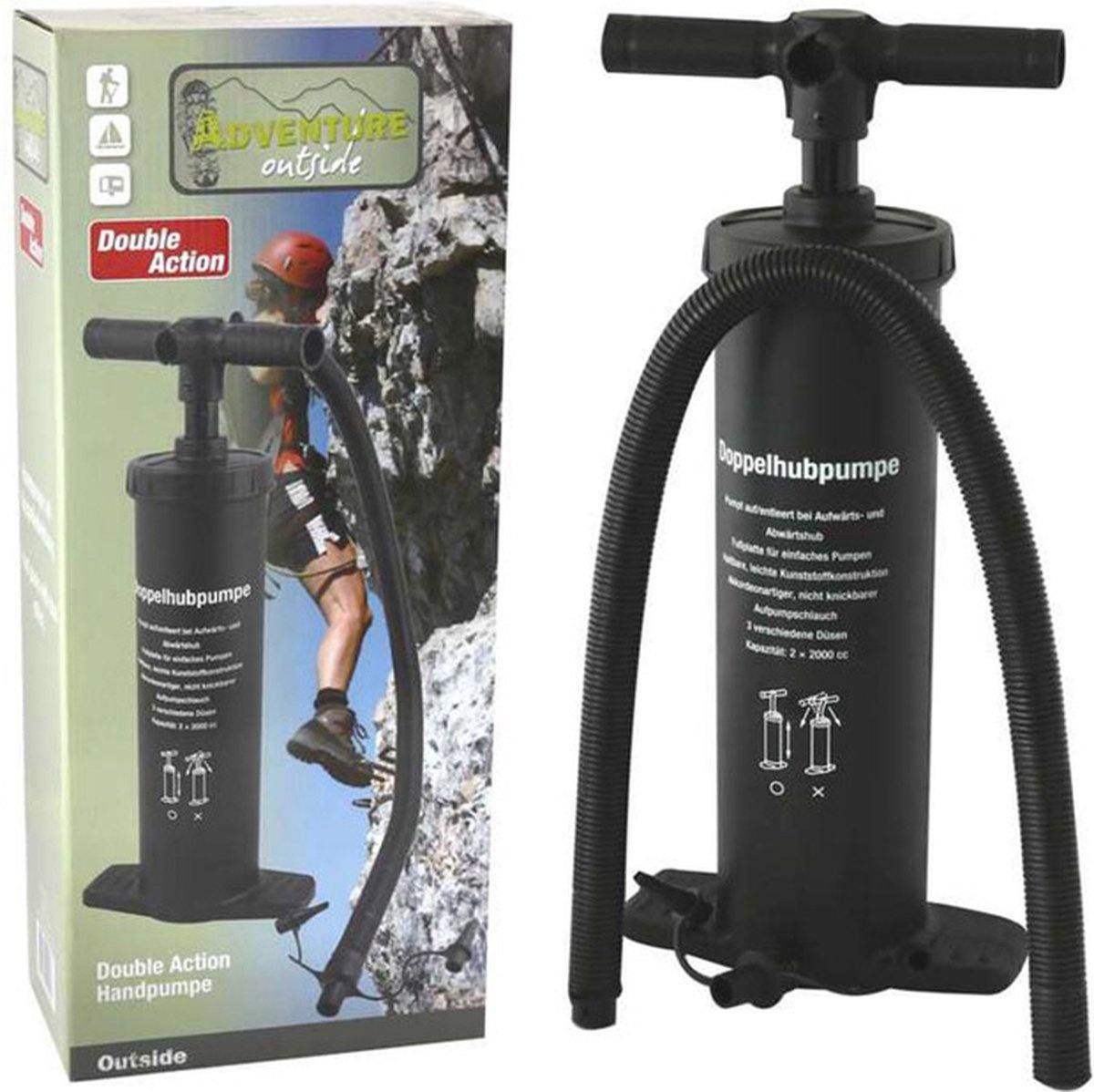 Pompe à main - 2x2Ltr.