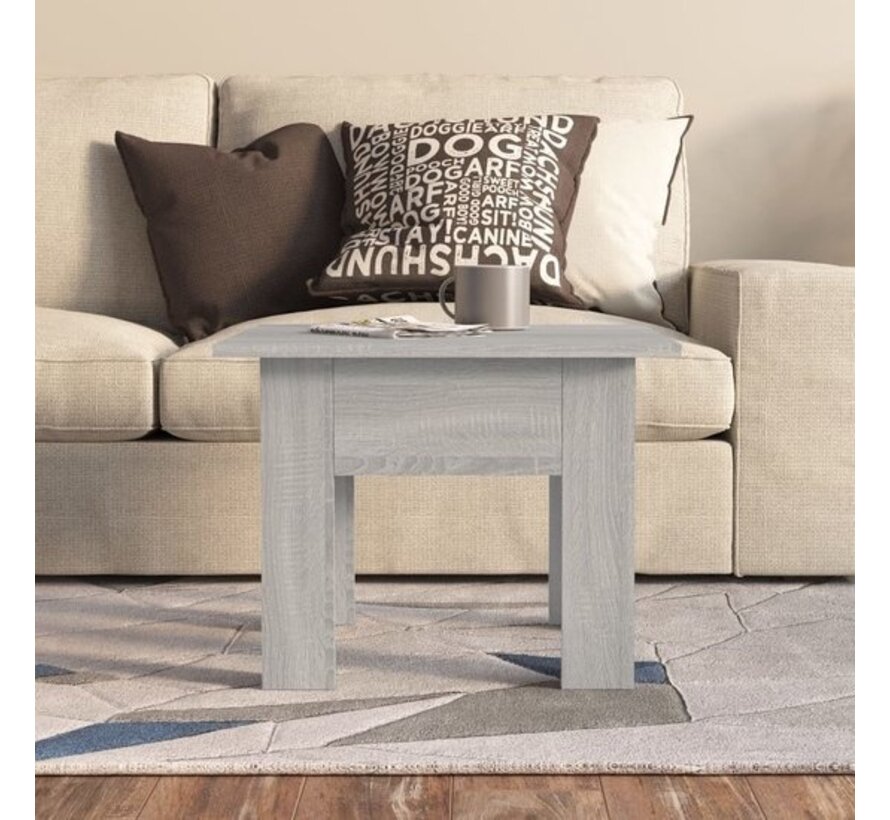 vidaXL Table basse-55x55x42-cm-particleboard-grey-sonoma-oak-coloured
