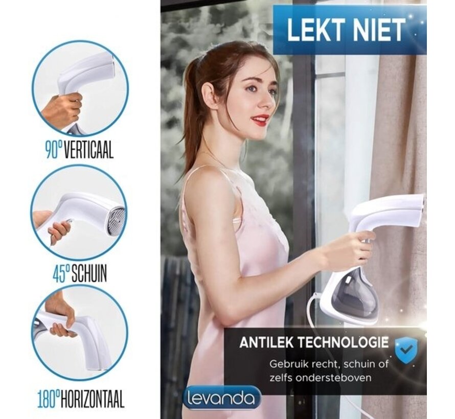 Levanda Séchoir à linge - Séchage manuel des vêtements - 20 g/min - Blanc - 1300 Watt