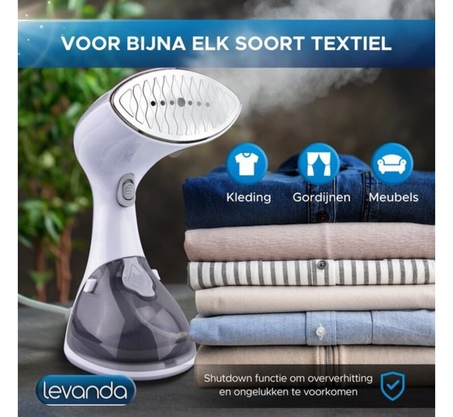 Levanda Séchoir à linge - Séchage manuel des vêtements - 20 g/min - Blanc - 1300 Watt