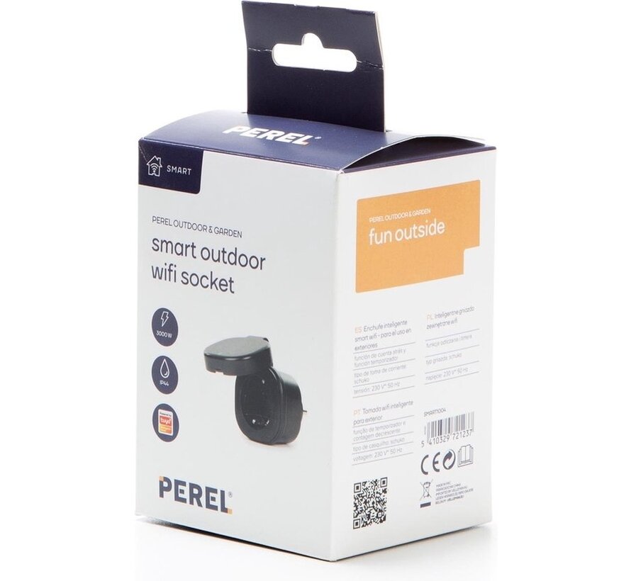 Perel Smart Wifi Plug - Utilisation en extérieur - Schuko