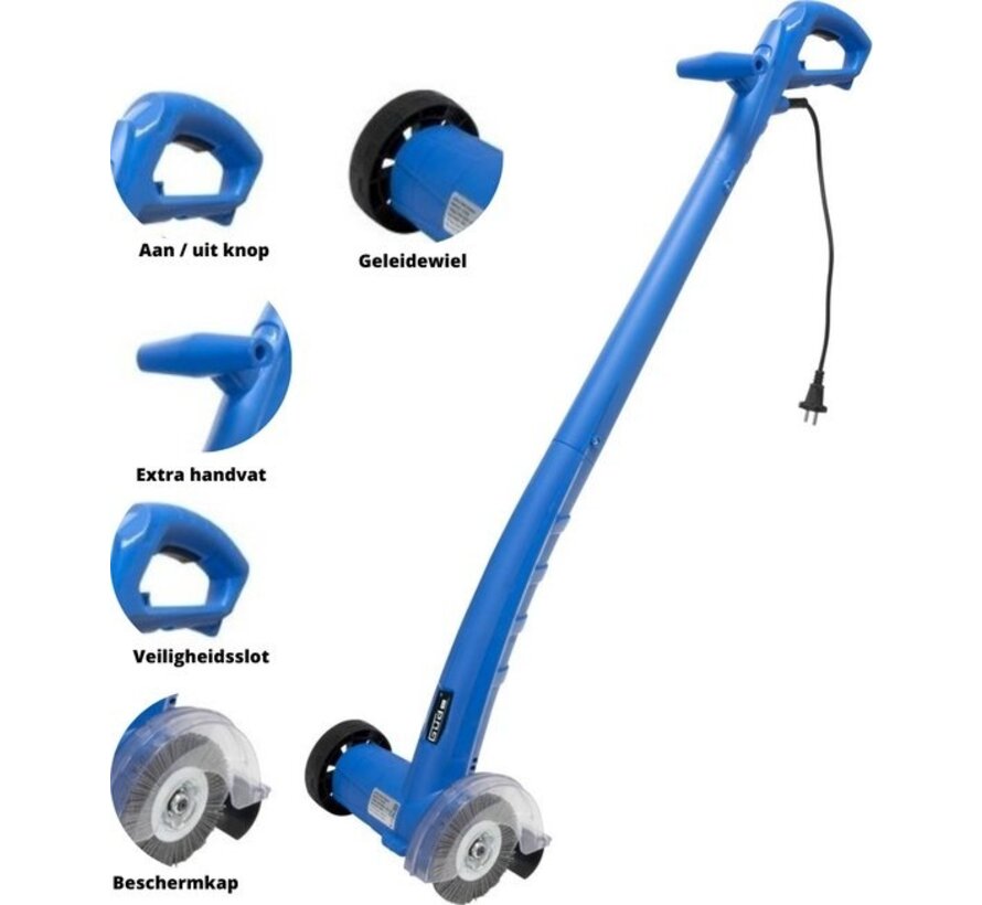 Nettoyeur de joints électrique - Güde GFR 150 - AVEC 2 brosses à joints - 150 W - Bleu