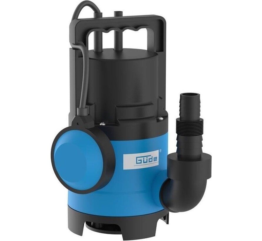 Güde Pompe submersible pour eaux sales GS4003P - 8000L/h AVEC tuyau d'arrosage de 15 mètres y compris buse et raccords ET robinet 1"