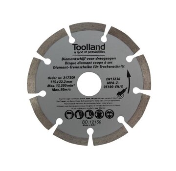 Toolland Toolland Diamond Disc Set - 150 Mm - Segmenté - 2 St.