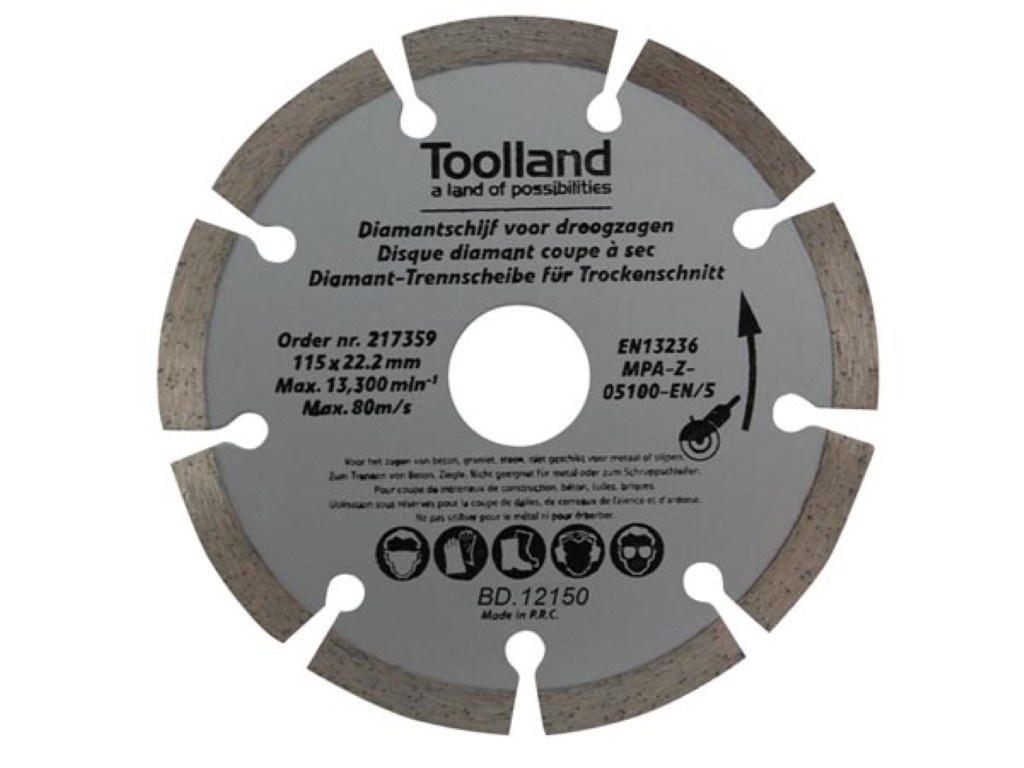 Toolland Diamond Disc Set - 150 Mm - Segmenté - 2 St.