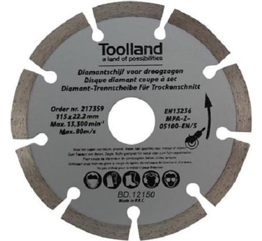Toolland Diamond Disc Set - 150 Mm - Segmenté - 2 St.